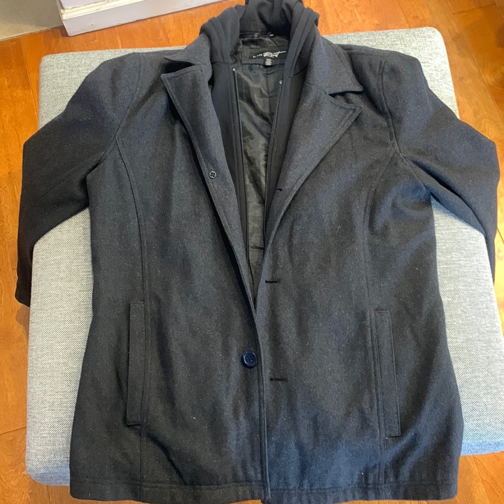 Thick wool pea coat